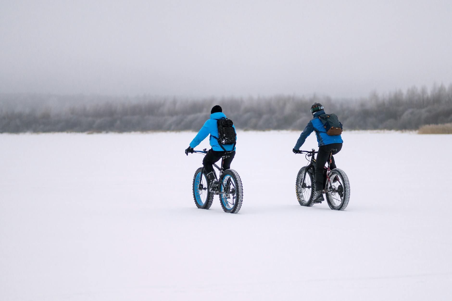 Aventura de inverno em bicicleta de neve na Polónia com Banho Termal